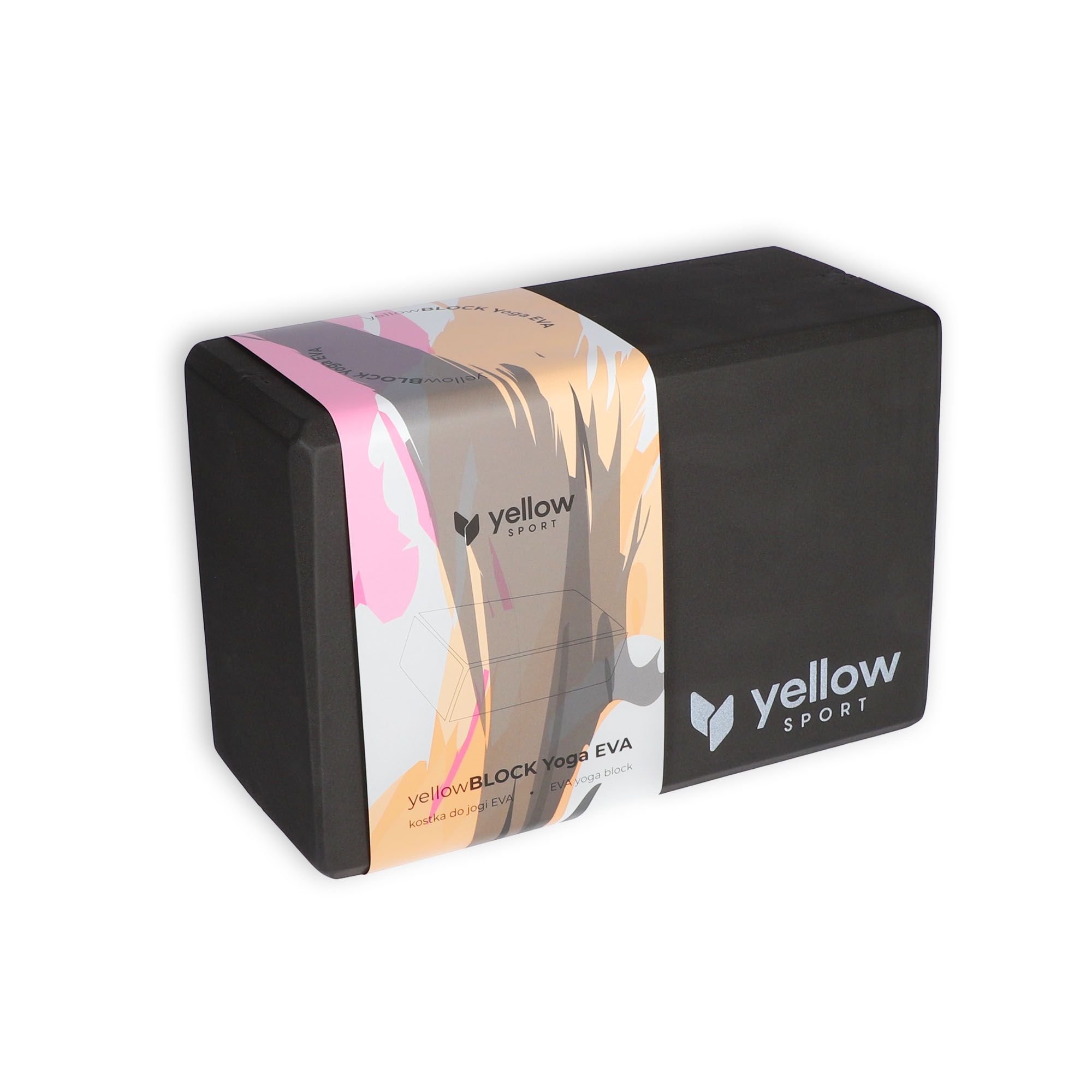 Yoga cube yellowBLOCK Yoga EVA - black - Yellowsport